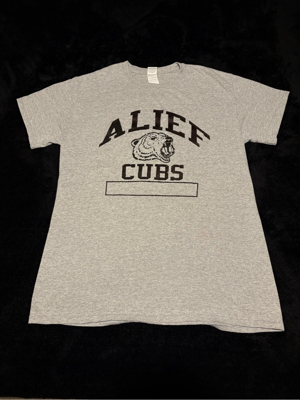 Alief Cubs SW Houston Texas black graphic gray tee size mens medium